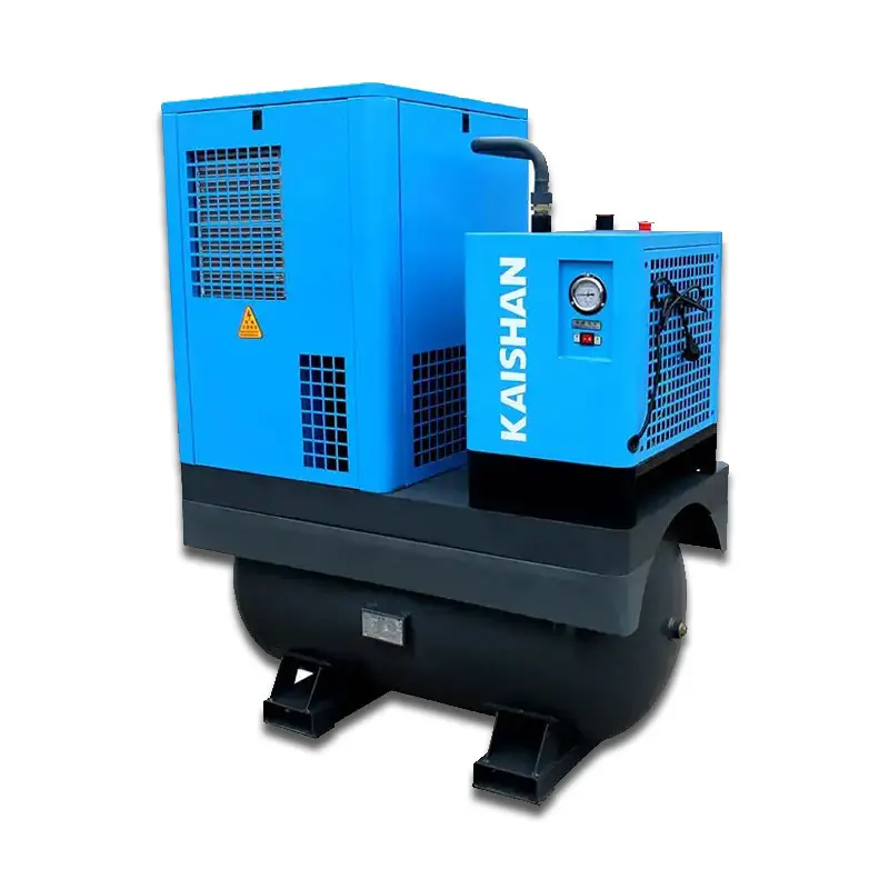 Laser Cutting Mounted Tank Air Compressor Price 7.5kw 8bar 10bar 13bar Combined Integrated All In One Screw Air Compressors