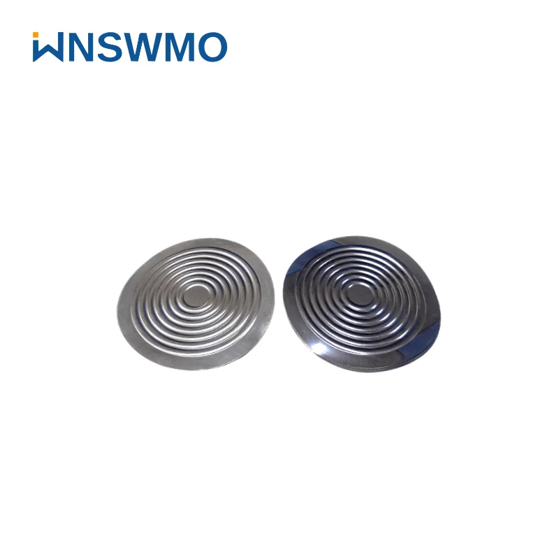 metal corrugated and flat diaphragm for pressure sensitive element