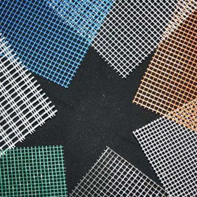 Alkali-resistant fiberglass mesh with flame retardant