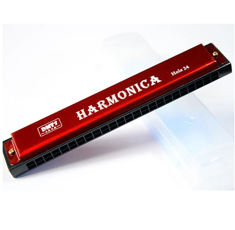 
24 Hole metal Stainless Steel musical instrument toy Harmonica made in china 