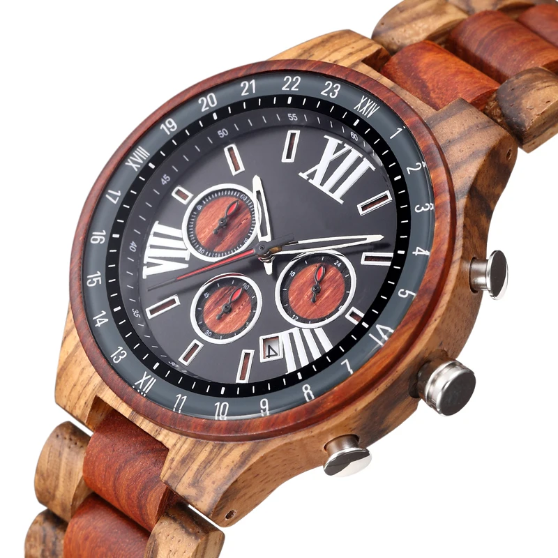 SOPEWOD Wholesale Luxury Oem Watch Waterproof Minimalist Wood Watch Private Label With Wooden Box