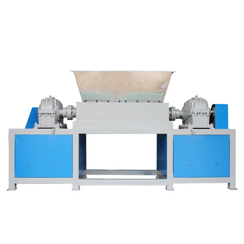 Plastic Rubber Metal Waste Wood Plastic Double Shaft Shredder Crusher Shredder