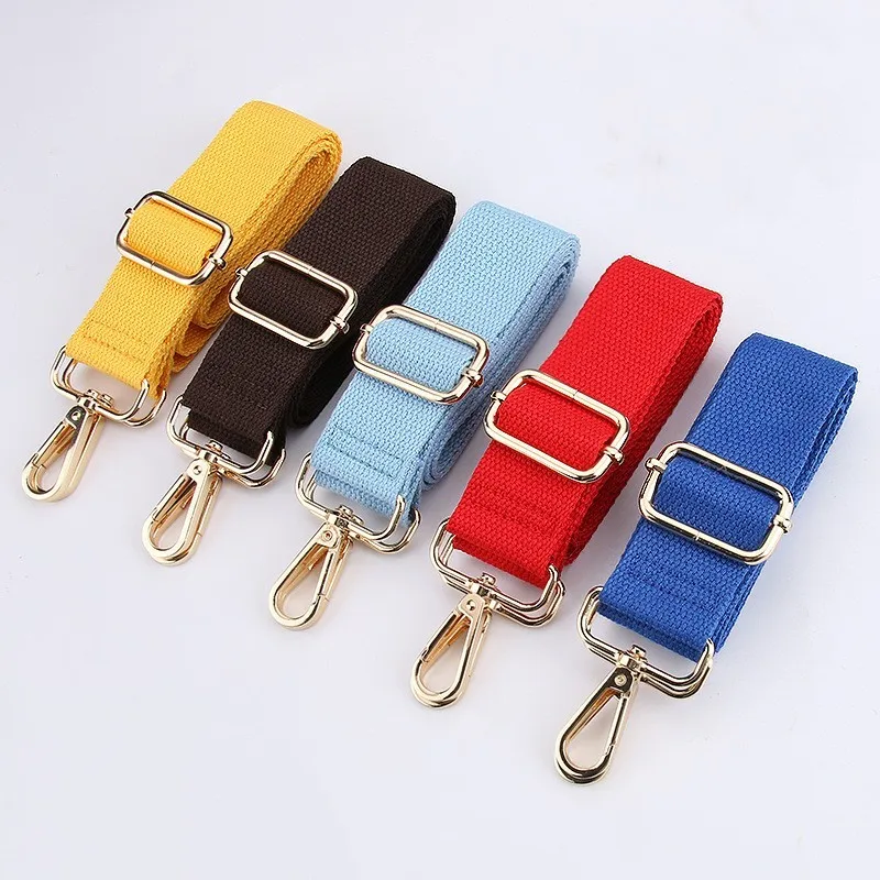 Quality Adjustable 3.8cm Shoulder Bag Handbag Strap Replacement Canvas Cotton Purse Strap