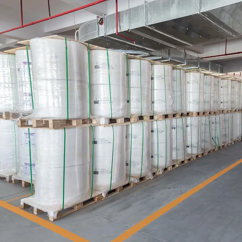 Custom Self-Adhesive Thermal Label Paper Jumbo Roll Packaging Labels Jumbo Thermal Roll Sticker