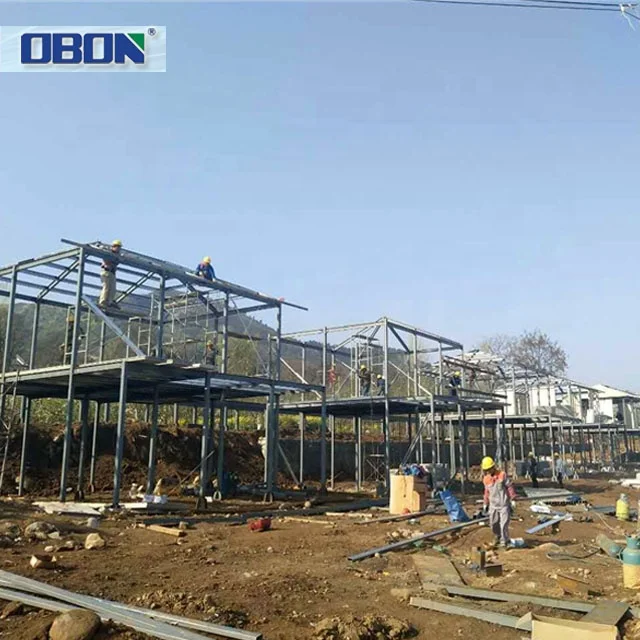 OBON Light Weight Home Wall Concrete Eps Cement Sandwich Prefabricated House modular Eps Cement Prefab House