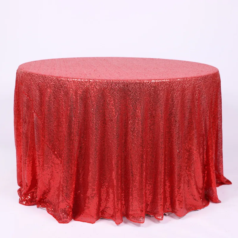 Sequin Tablecloth Round Sparkly Rose Gold Drape Table Cloth Sequin Fabric Table Cover for Wedding Birthday Party Table Decor