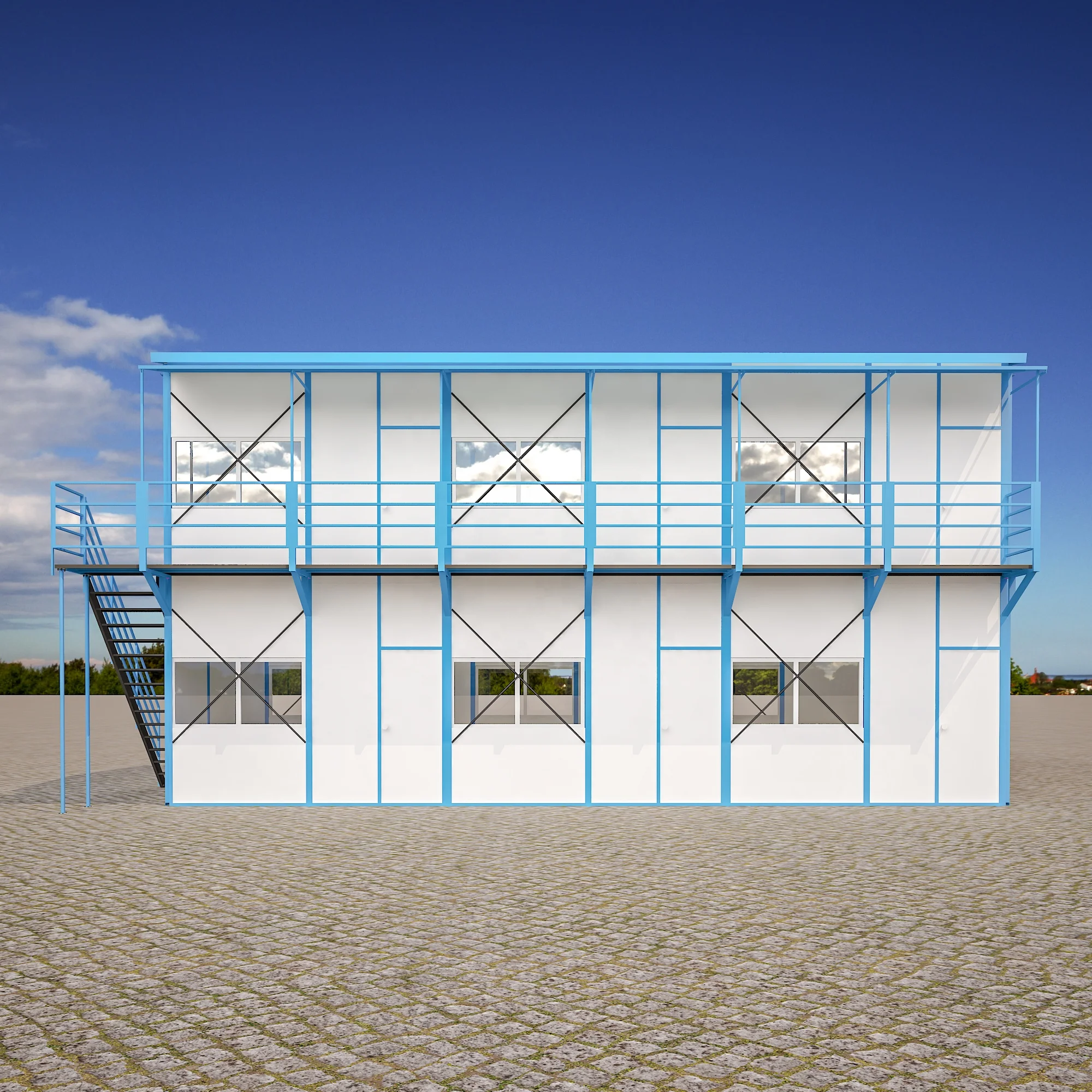 low cost Sandwich panels island Cheap prefab building for Cambodia disaster shelters