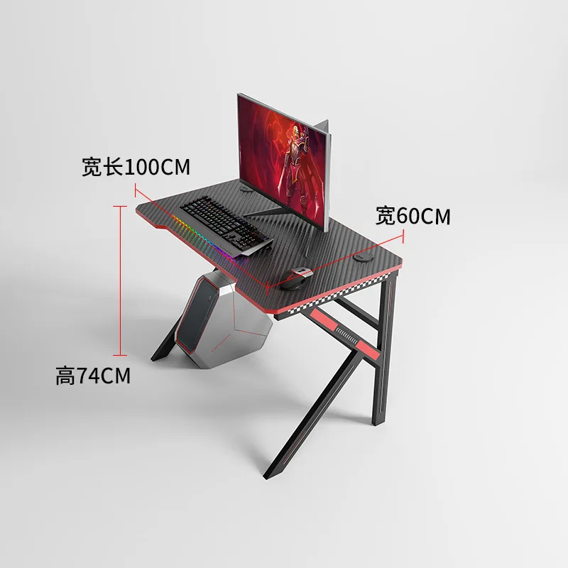 Wholesale Hot Selling Top Black Pink K-shaped Gaming Grande Table Furniture Computer Game Racing Desk