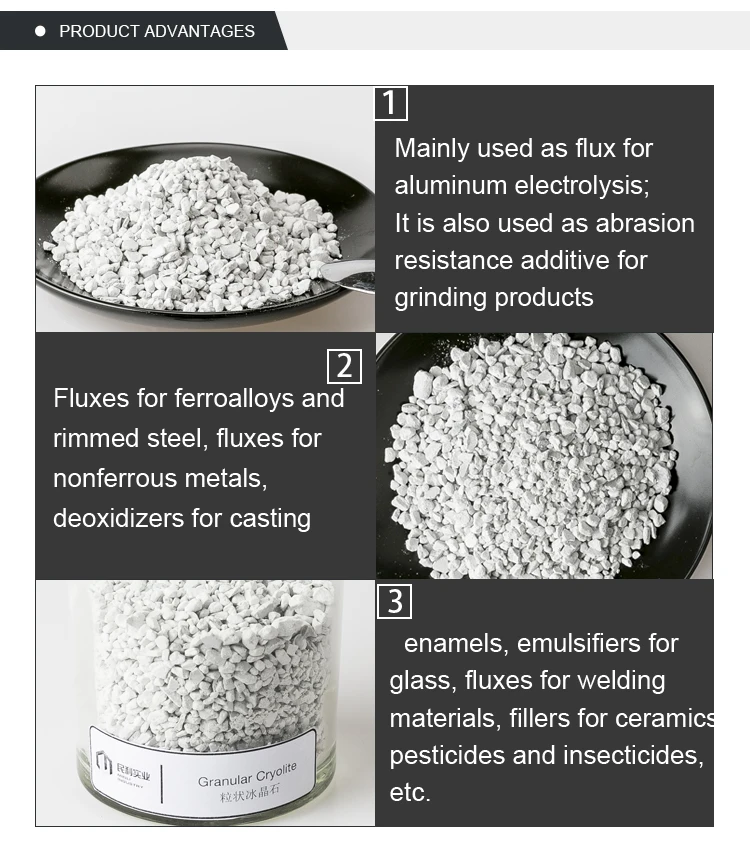 Factory Price High Quality White Granular Cryolite Made In China