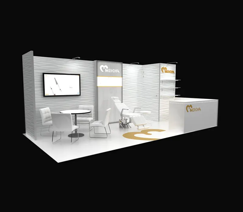 Quick Set Up Trade Show Booth Display 10X20 Movable Booth Portable Fast Delivery Exhibition Event Booth Design