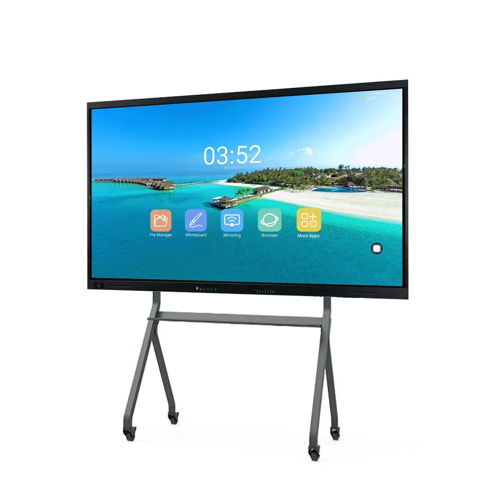 Benq pizarra yczx vibe 60 78 84-дюймовая маленькая Умная Электронная образовательная доска интерактивный дисплей со съемной подставкой