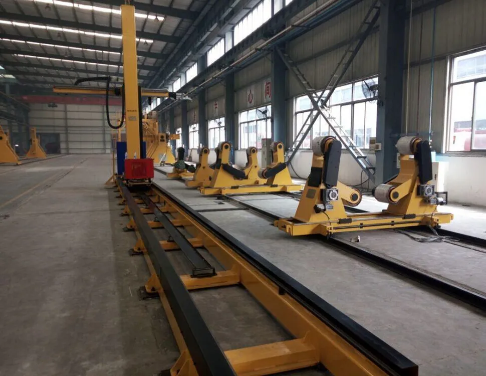 SHUIPO Column and boom welding manipulator for fuel tank production line