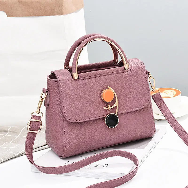 2022 Stylish Joker Cross Body Bayan Anta Bag Simple Schoolgirl Kol Antasi Bag Cute Fashion Lock Single Shoulder Square Bag