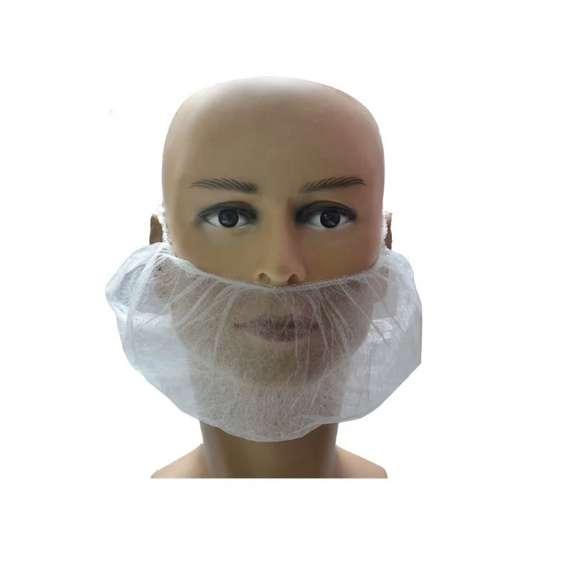 High Quality Polypropylene Non-woven Chef Disposable Beard Net Non Woven Covers Food Industry