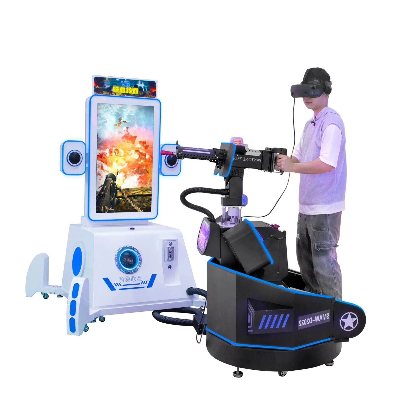 Guangzhou Factory 2023 New Design Virtual Reality Shooting Game machine VR Shooting Arcade Game Console for sale