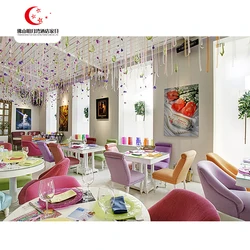 Foshan furniture factory metal table and chairs sets cafe commercial furniture
