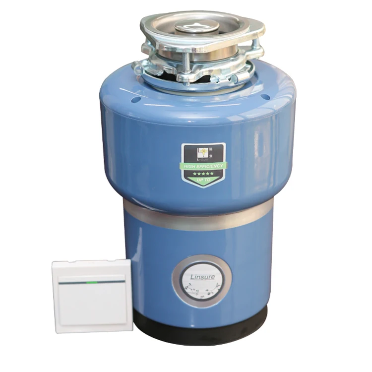 Kitchen Food Waste Disposer House Garbage Disposal Machine 220v Food Waste Processor with Overload Protector
