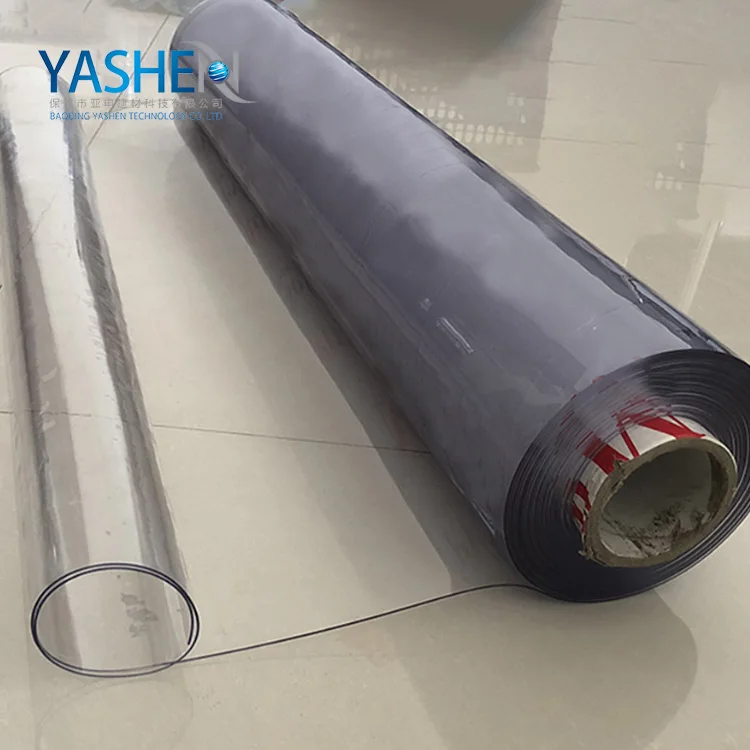 Soft super clear pvc film transparent pvc film plastic film bag tablecloth bookcover window curtain