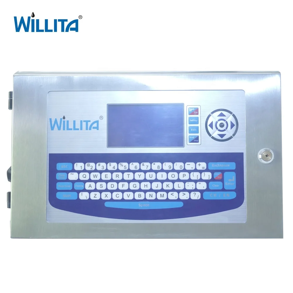 Online Inkjet Printer CIJ Expiry Date Printing Machine For Food Beverage Packing Water Bottle Printing
