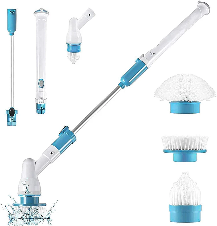 3 in 1 Multi-function Kitchen Cleaning Brush Home Bathroom Cleaning Tool Extension Handle Electric Cleaning Brush