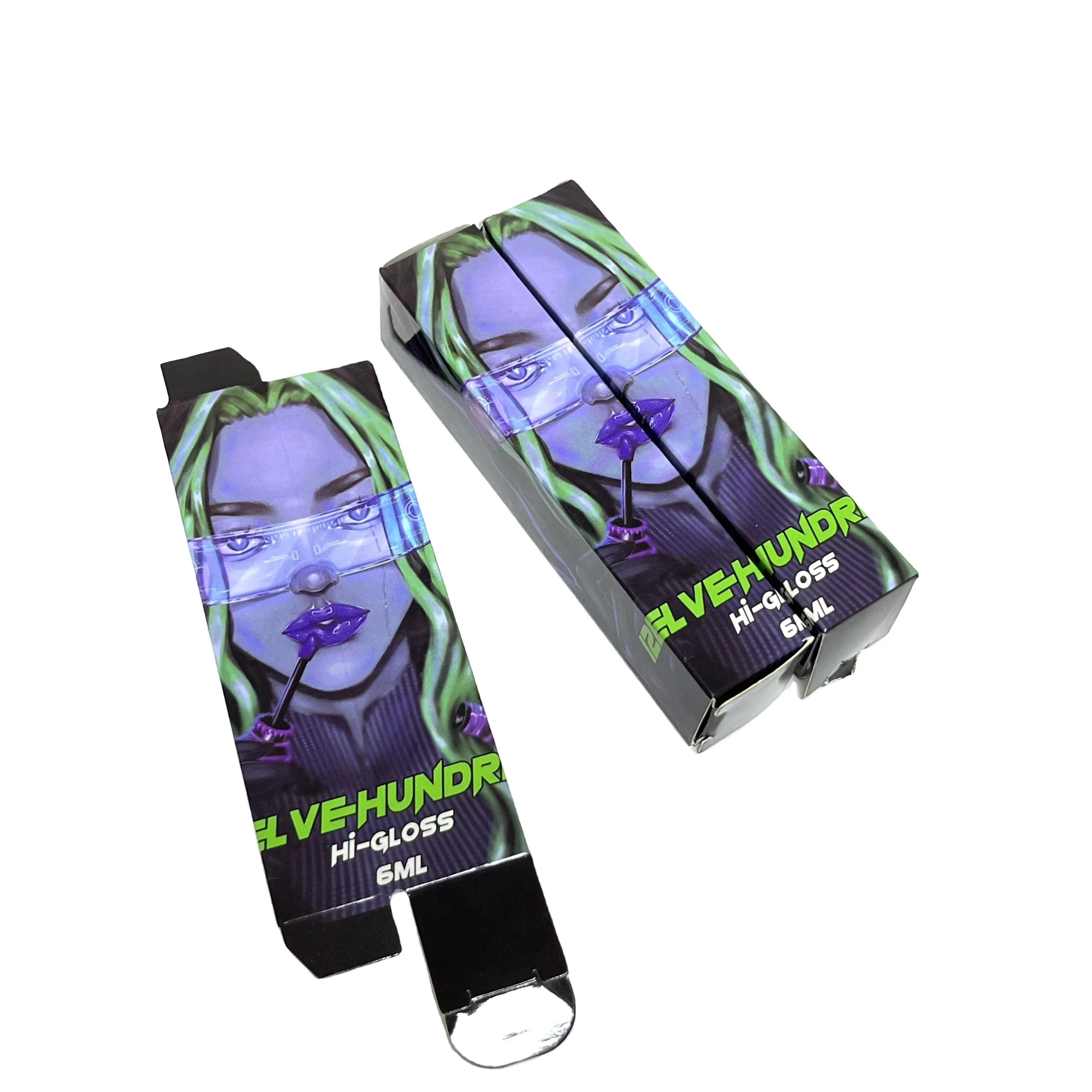 custom logo private label high quality empty lip gloss gift tube box for packaging