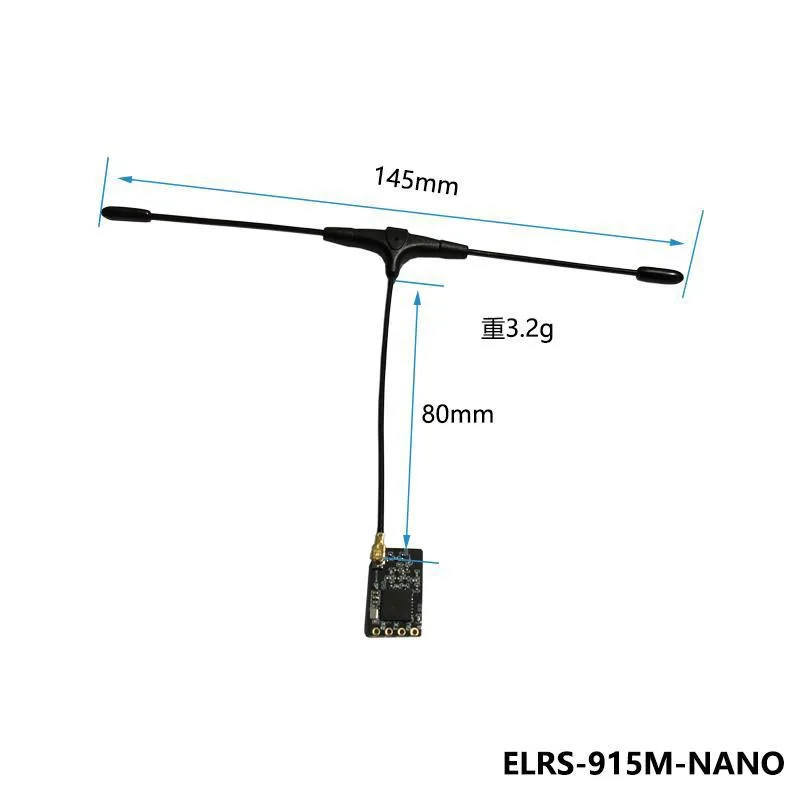 BAYCK ELRS 915MHz/2.4GHz NANO ExpressLRS Receiver with T type Antenna Support Wifi upgrade for RC FPV Traversing Drones Parts