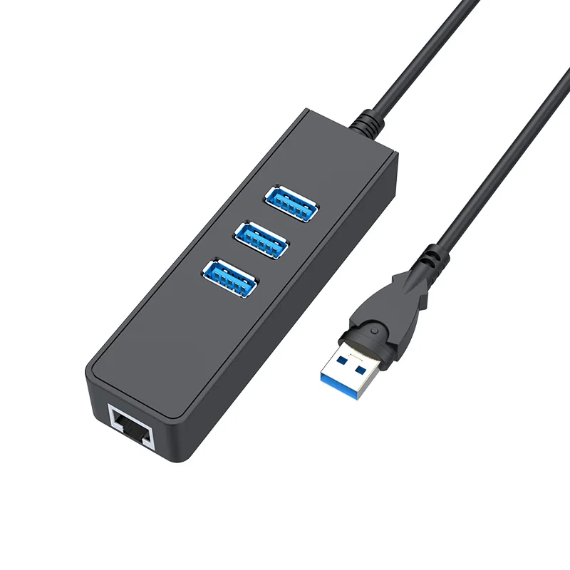 Portable Usb 3.0 Hub Ethernet Adapter For Laptop Pc Usb Lan Adapter Wired Usb 3.0 To Gigabit Ethernet Rj45 Lan