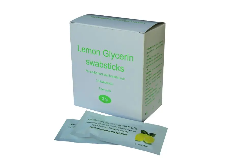 Lemon  Glycerine Swabstick    Oral care swabstick   Glycerine Swabstick