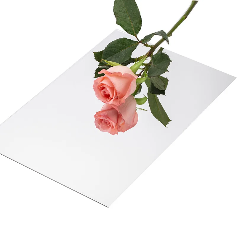 silver PET Mirror, silver plastic PET mirror sheet board, thin silver Colored PET Mirror 0.5 1.3 2 3 mm thick silver pet mirror