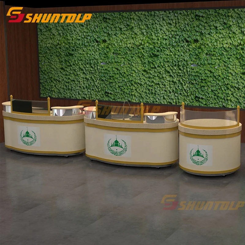 Luxury Commercial Salad Bar  Display Refrigerator buffet cooler modern hotel sushi buffet counter equipment design