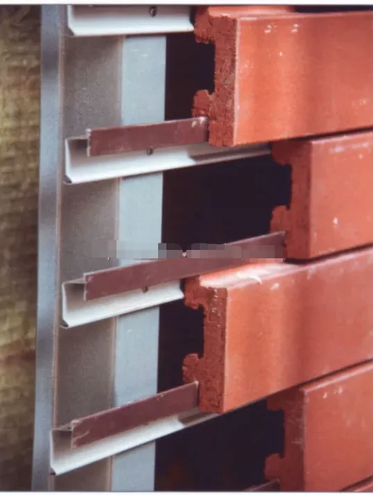 China Fujian cladding curtain wall terracotta panel tiles dry hanging Russia popular