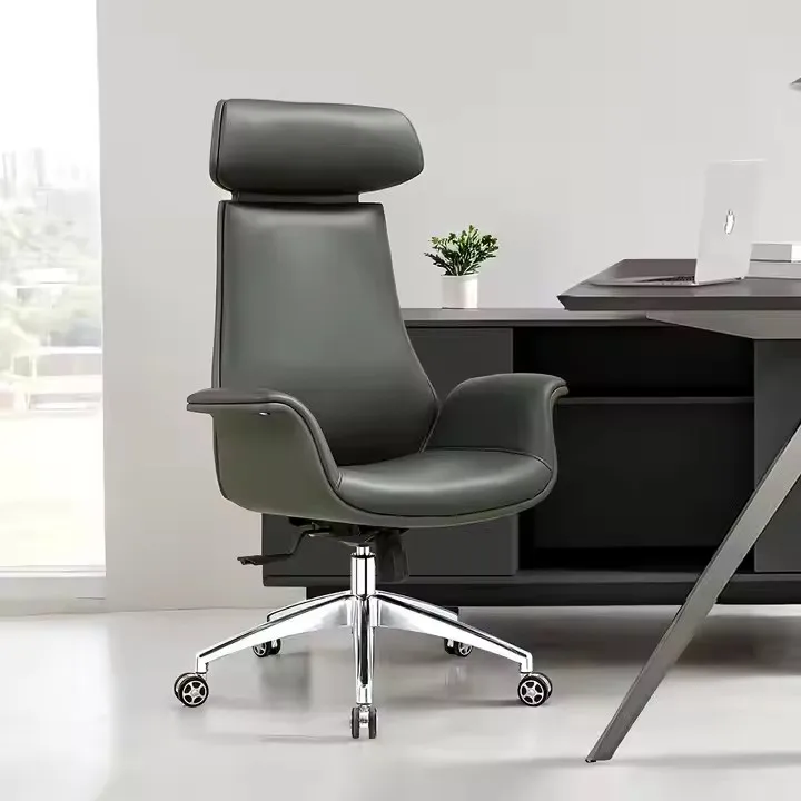2025 Boss PU Leather Executive Chair Excellent Quality Comfortable Upholstered Modern Style Boss Chair With Mesh Material