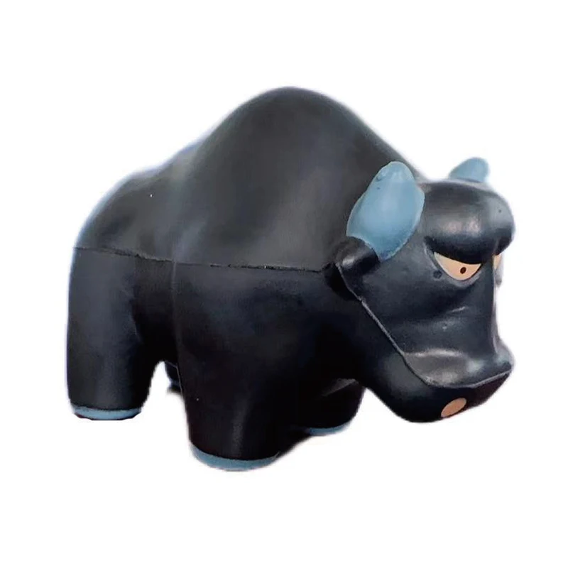 High Density Promotional Customized LOGO PU Foam Wall Street Bull Cow Shaped Anti Stress Ball Squeeze Ball