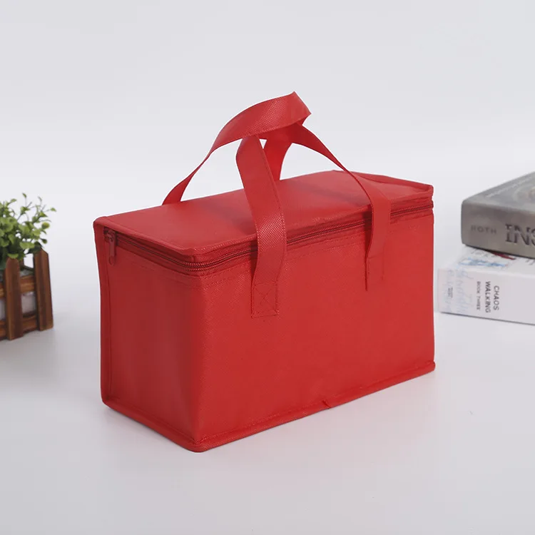 Eco Sturdy Zipper Lunch Cooler Bag Reusable and Sustainable Cooler Bag Thermal For Food Transport Durable Custom Cooler Bags