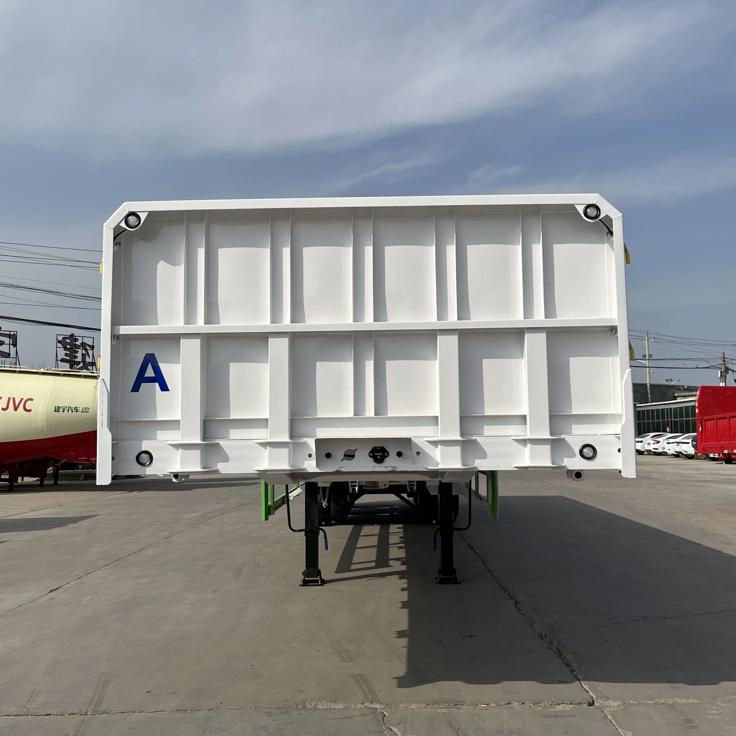 2024 Hot Sell 12.6 Meters Drop Side Semi Trailer with Twist Locks