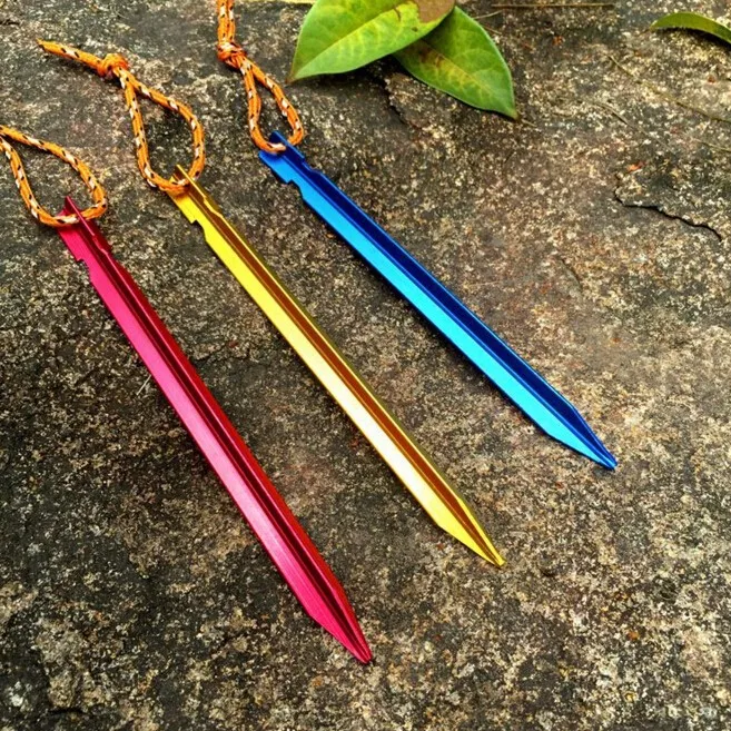 Durable 18*1.2cmc Small Metal Pegs for Tent or Canopy Aluminium Alloy Peg