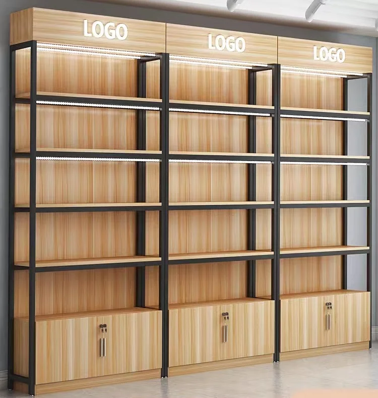 Деревянные витринные витрины для магазинов полки супермаркетов розничный магазин