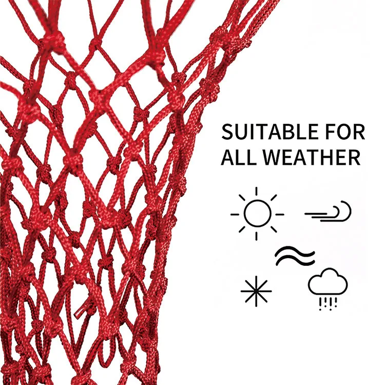 High quality portable practice team game sports dacron chain basketball nets for outdoor indoor
