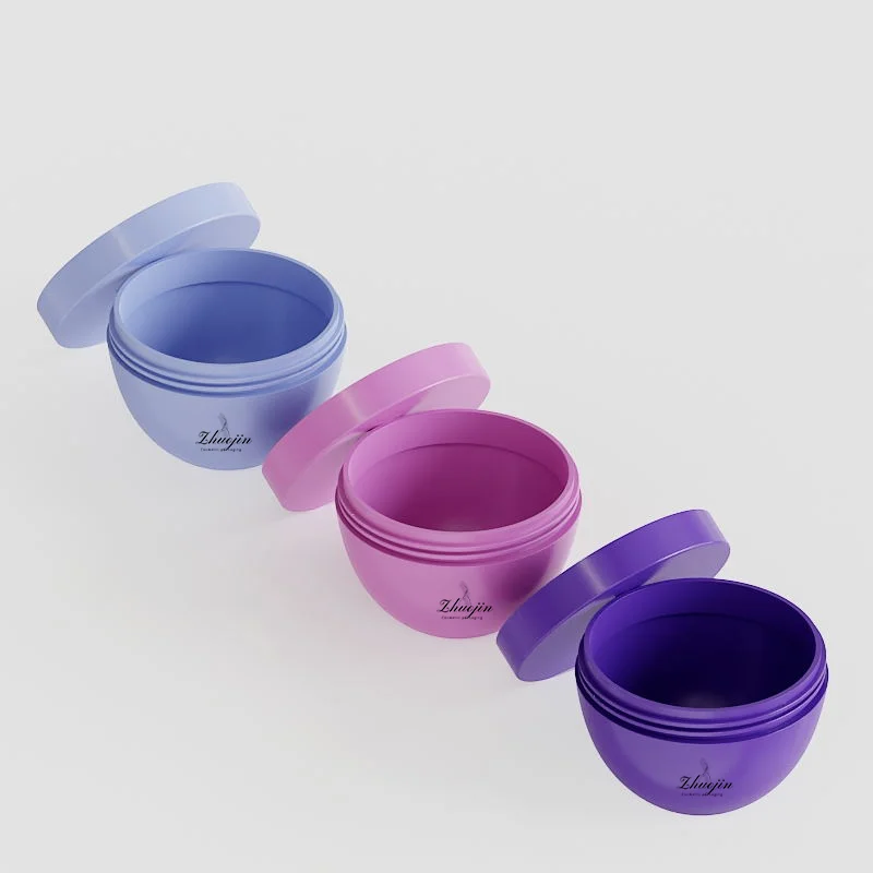 250g black round wholesale cream cosmetic cylinder plastic bottles jar with seal