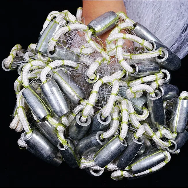 Fishing Tackles  Portable American style 4-16ft frisbee hand throwing fishing net nylon monofilament hand cast net