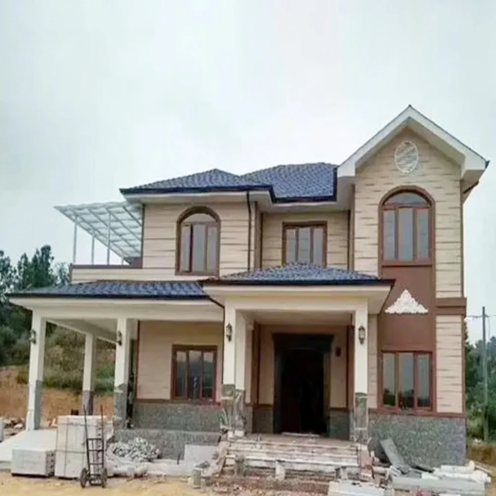 Luxury Light Prefabricated Steel Strecture Townhouse Villa