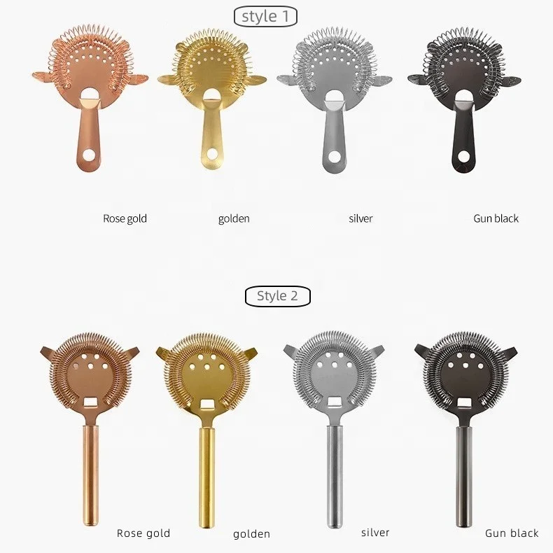 Wholesale Bar Tools Bar Strainer Stainless Steel Kitchen Bar Fine Strainer