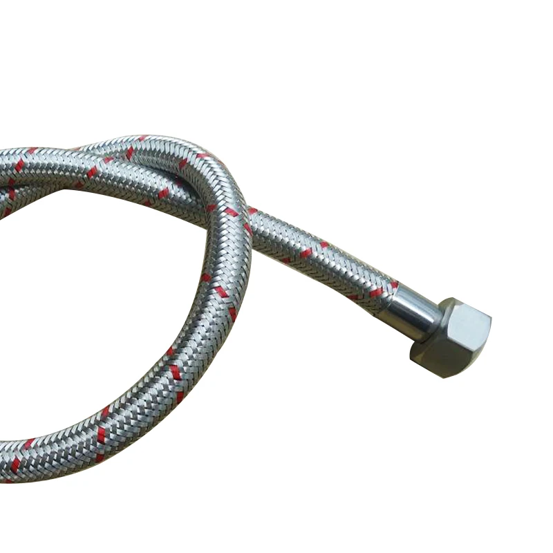 Stainless Steel Flexible Water Hose Pipe Portable Toilet Pex Braid Metallic Metal Hose Flex Ss Ptfe Braided Hose