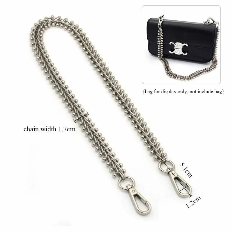 BC029 High-end Fancy Bag Chain Gold Durable Metal Chains For Handbag Handles Light Gold Bag Strap Hardware