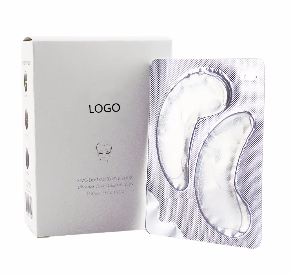 Платиновая Органическая Антивозрастная коллагеновая Серебристая белая маска для глаз от припухлости