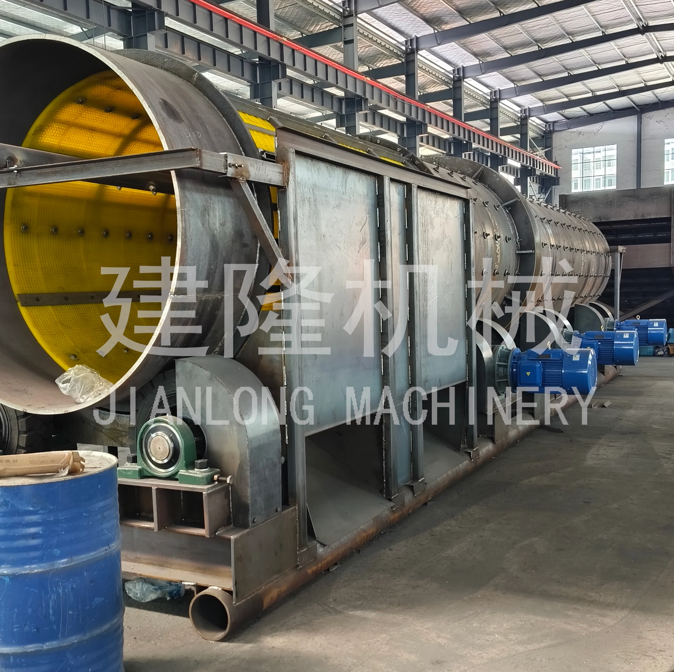 Rotary Drum Scrubber for Washing Clay from Minerals Sand Waste