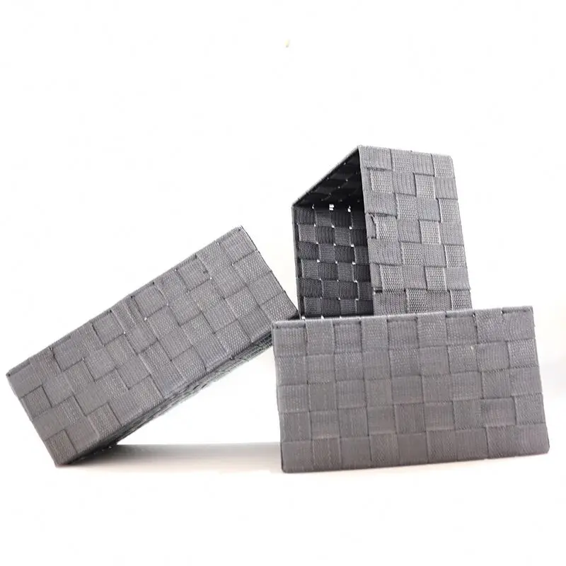 Factory Direct Sales Seagrass Mesh Storage Baskets Strong And Durable Canvas Bamboo Storage Baskets For Homefor Women