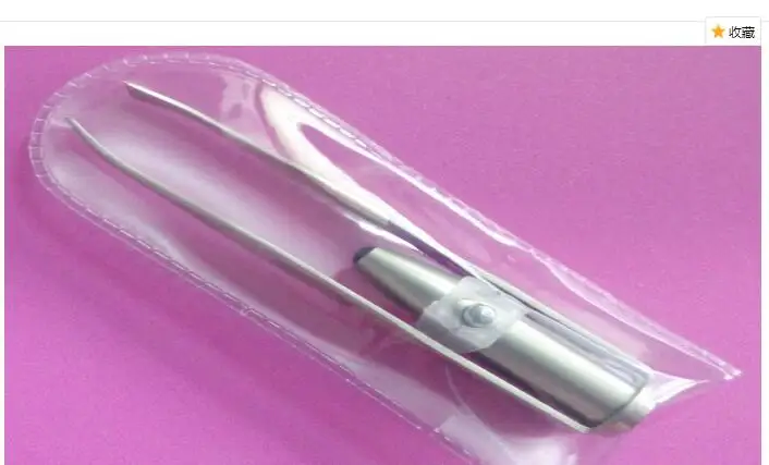 Светодиодная лампа для бровей Пинцет из нержавеющей стали бровей для удаления волос Make Up LED Light ресниц Уход за кожей лица Уход за волосами щипчики из нержавеющей стали