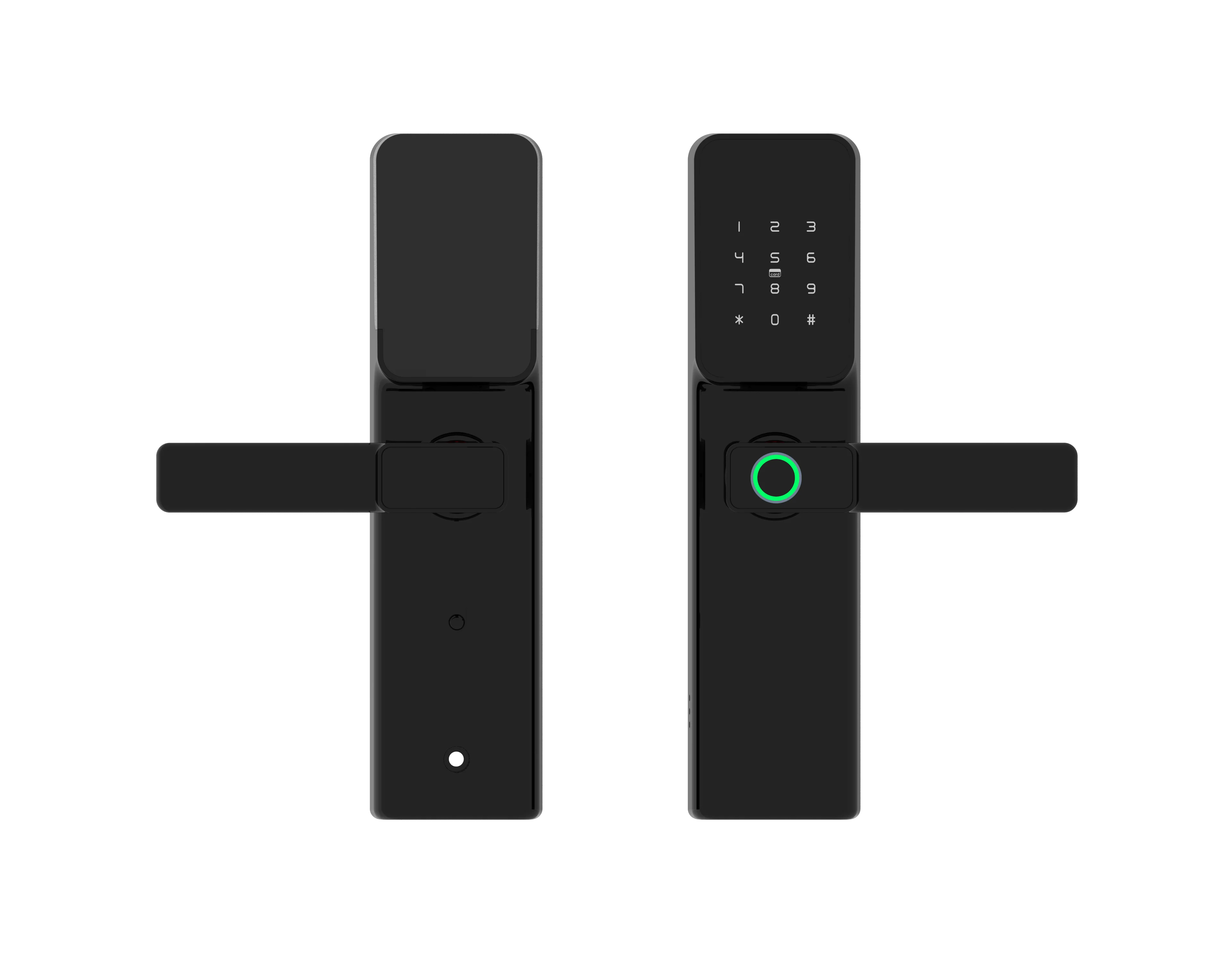 Saifus TUYA Smart Door Lock Aluminum Keyless Keycard with Memory Card Storage Brass Door WiFi App Networked for Hotels