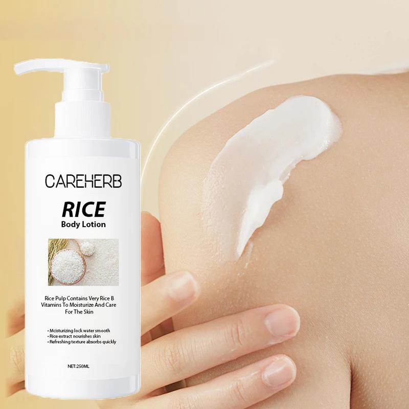 Halal Cosmetic Korean Skin Care Cream Whitening Soothing Brightening Moisturising Rice Hand and Body lotion Lotion